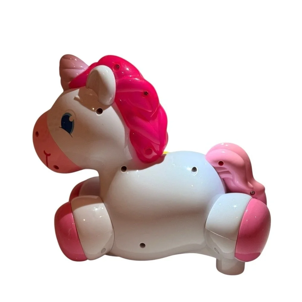 Bright Starts Rock & Glow Unicorn Baby Activity Toy Lights Music‎